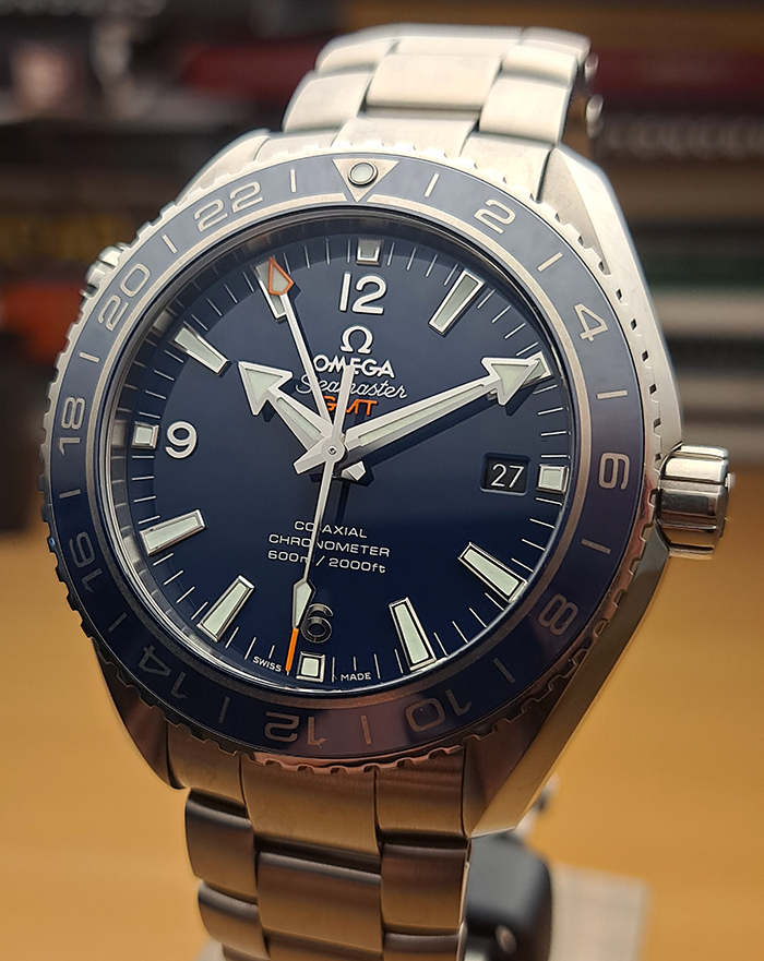 Omega Seamaster Planet Ocean 600M Co-Axial Titanium GMT Wristwatch Ref. 232.90.44.22.03.001